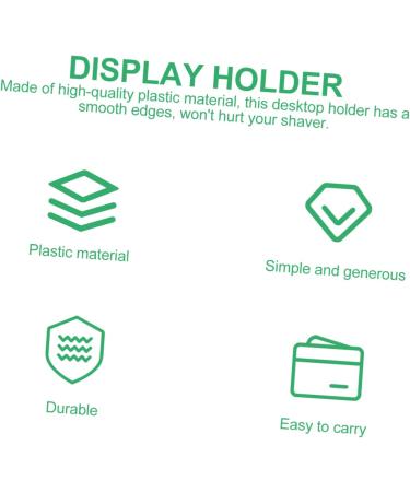 Buy Belliffy 2-Piece Acrylic Razor Display Stand - Electrorasiser Brackets & Stands for Premium Presentation | International Shipping Available - Buy Online on GoSupps.com