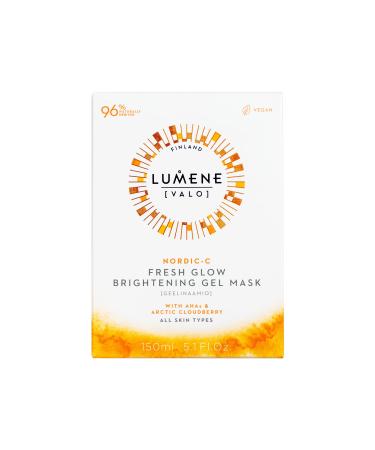 Lumene Nordic C Brightening Gel Mask - Vitamin C & Cloudberry AHA for Glowing Skin - Hydrating Facial Mask (150mL) - Buy Online on GoSupps.com
