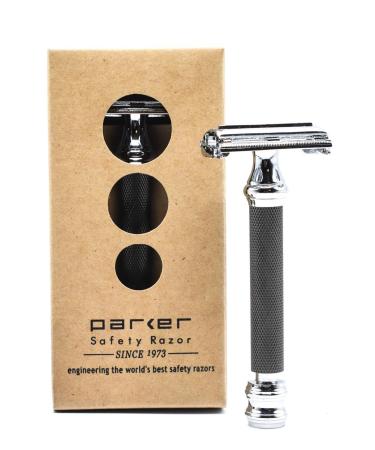 Parker Safety Razor 76r Razor plane for men graphite gray long handle butterfly open double -edged razor plane 76r graphite