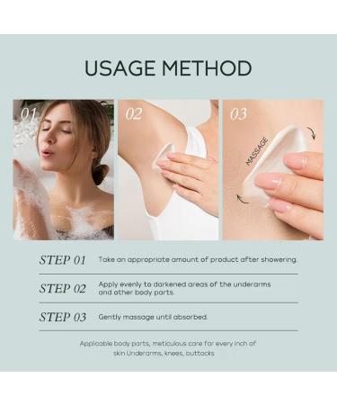 Skin Whitening Cream for Acanthosis Nigricans Skin Lightening Cream for Dark Skin Skin Bleaching Cream with Retinol for Hard Skin Fade Melanin Body Armpit Knees Elbows & Knuckles - Buy Online on GoSupps.com