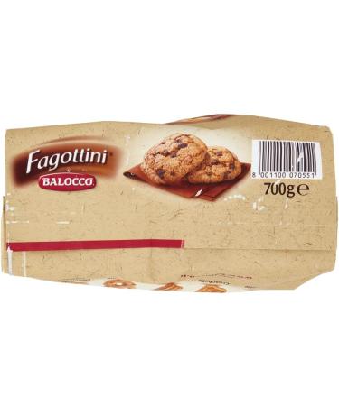 Balocco Fagottini Biscotti Integrali Pack of 3 whole grain biscuits with cornflakes oatmeal and chocolate chips 700 g - Buy Online on GoSupps.com