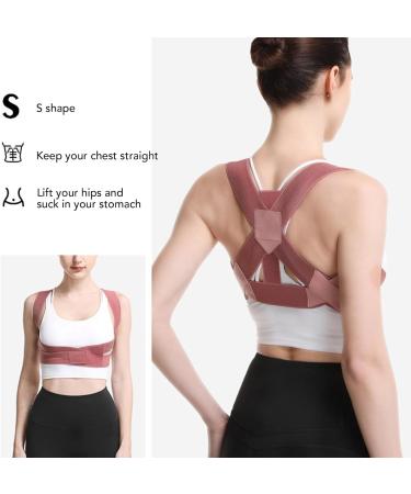 Breathable Back Support Belt for Posture Correction - Unisex Orthodontic Back Brace (Red) | International Shipping - Buy Online on GoSupps.com