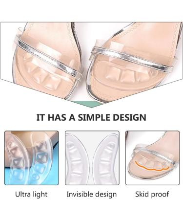 Buy SOLUSTRE Non-Slip Heel Inserts - 4 Pairs Metatarsal Pads for Foot Care | Invisible Flannel Insole Pads for Girls & Running - Buy Online on GoSupps.com