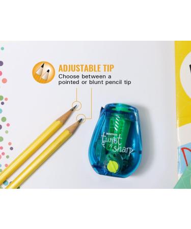 Bostitch Office Twist-N-Sharp Manual Pencil Sharpener Easy Open Tray Perfect for Kids Works with Colored Pencils & Makeup Pencils 3-Pack 3 Pack - Buy Online on GoSupps.com