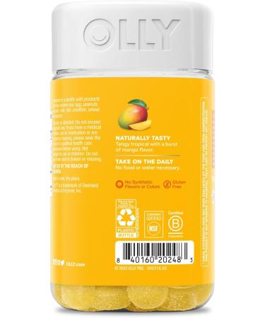 OLLY Probiotic Gummy 1 Billion CFUs Immune and Digestive Support Chewable Probiotic Supplement Mango 80 Count 80 Count (Pack of 1) - Buy Online on GoSupps.com