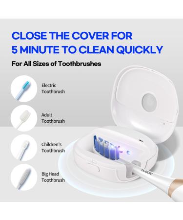  Samsung UV-C HubiCare Portable UV LED Toothbrush Sterilizer Semi-permanent Lifespan Dual LED Sterilizer Case Rechargeable USB Toothbrush Holder Compatible with All Brush Heads (Black) Black Case - Buy Online on GoSupps.com