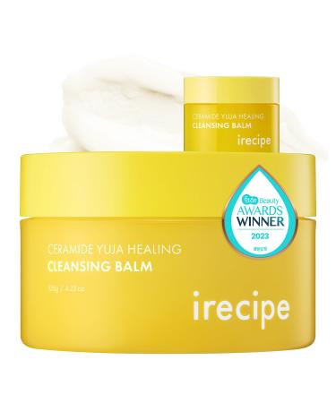 Ceramide Yuja Makeup Cleansing Balm Deep Cleansing with Travel Size All-in-One Korean Face Cleanser Makeup Remover Zero Irritation Blackheads Remover Clean Beauty Vegan (120g / 4.23oz)