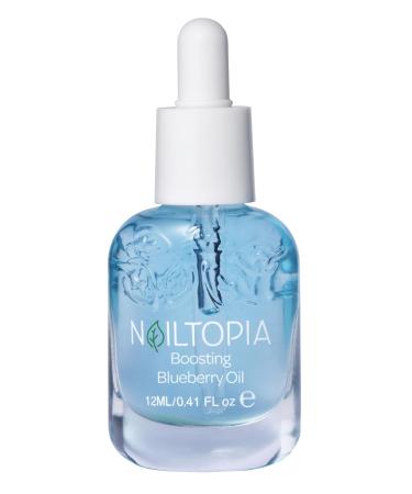 Nailtopia Fresh Revitalizing and Energizing Blueberry Oil - Cuticle Oil and Nail Growth - Nail and Cuticle Hydration - Bio-Sourced Nail Care - 0.41 oz