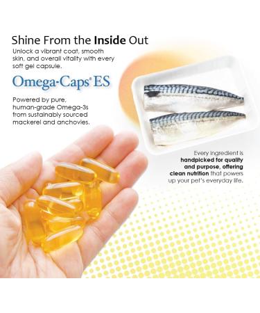 Omega-Caps Extra Strength for Large Breeds-Vet Formulated for Healthy Radiant Skin & Coat While Reducing Shedding. Contains Omega 3 for Immune System Support Easy to Dose 1000 Soft Gel Capsules - Buy Online on GoSupps.com