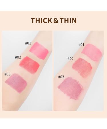 Long-Lasting Liquid Blush with Face Brush - Waterproof Creamy Formula for Cheeks (7.5 ml) - #01 001 Blush - Perfect for All Skin Types - Buy Online on GoSupps.com