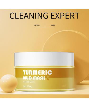 2 x 100 g turmeric facial mask turmeric clay mask blackhead remover facial cleanser cleansing facial mask antipore & acne clay mask for dry and impure skin facial mask 14 - Buy Online on GoSupps.com