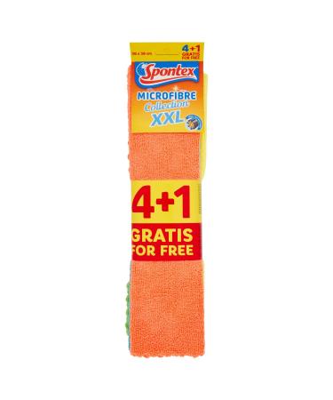 Spontex Spontex Microfibre Cloth Econ 4+1U 30g