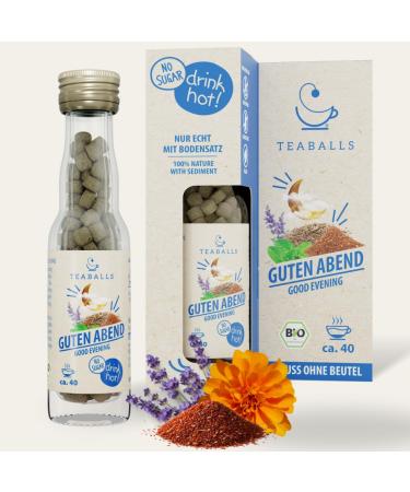 TEABALLS Organic GOOD Evening for approx 40 cups of tea