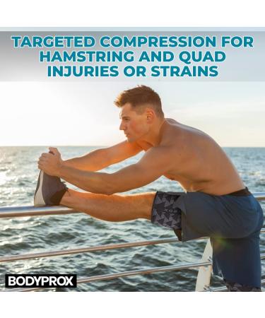 Adjustable Thigh Compression Sleeve - XL Size for Men and Women (1 Pair) - Buy Online on GoSupps.com