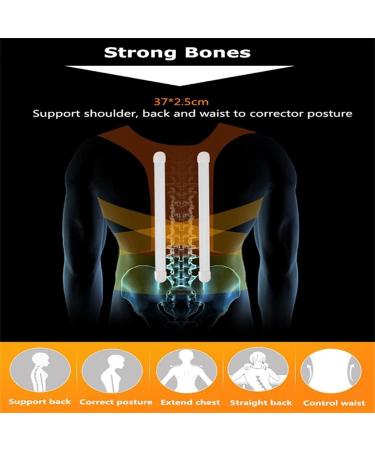 Buy XS-5XL Plus Size Posture Corrector - Adjustable Back Brace for Men & Women - Lumbar Support & Clavicle Trainer - Stop Slouching - Large Black - Buy Online on GoSupps.com