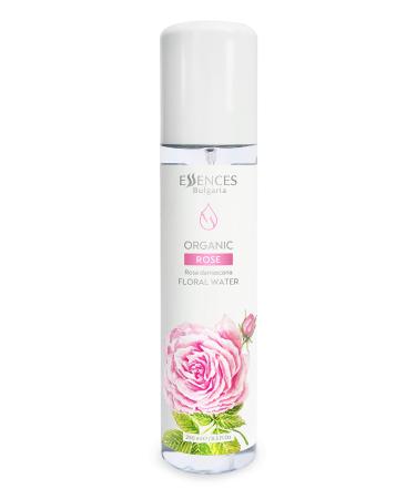 Essences Bulgaria | Organic Rose Floral Water 8.5 Fl Oz | 100% Pure and Natural | Spray for Face, Body and Hair | Beauty Elixir, Longevity, Anti-Aging 250ml Red Rose 8.5 Fl Oz
