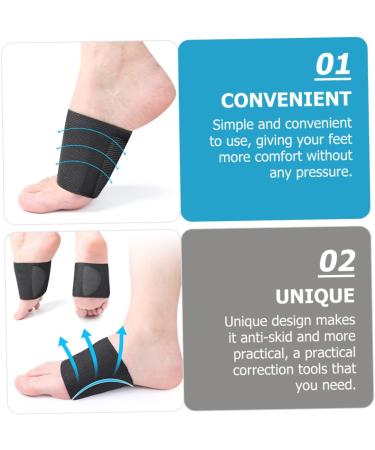 FRCOLOR Arch Support Inserts | Flatfoot Correction Cushion Pads | Silicone Soft Foot Protectors for Heel Pain | International Shipping - Buy Online on GoSupps.com