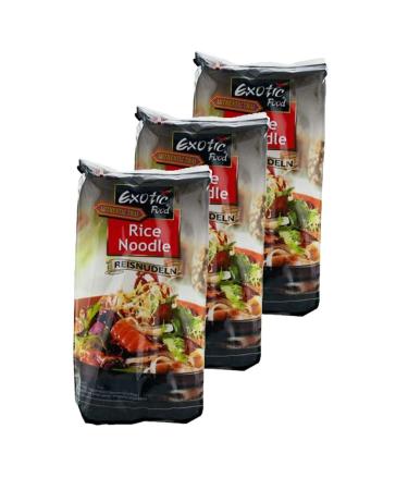 Exotic Food Pack of 3 Rice Noodles - 250g Bag