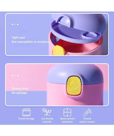 2pcs Liwein Milk Powder Dispenser Pot for Travel Feeding - Brown+Pink - Buy Online on GoSupps.com