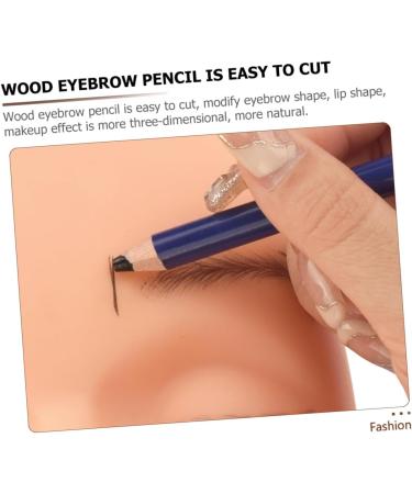 Mikinona 1 Set Wood Brow Pencil Dark Brown Tattoos Positioning Pen Blue Eyebrow Pencil - Buy Online on GoSupps.com