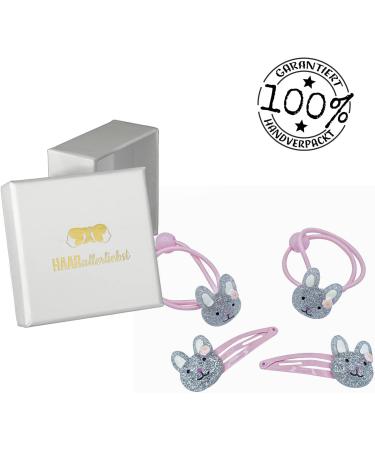 Glittering Pink Hair Jewelry Set for Girls | 4-Part Hair Accessories with Storage Box | Perfect Gift - Buy Online on GoSupps.com
