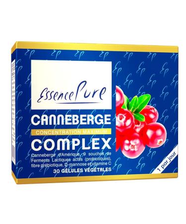 Cranberry Complex and Probiotic Flora Pure Essence | 28 000mg Cranberry + Probiotics + D-mannose | Allergen-Free | 30 Vegetable Capsules Api-Nature