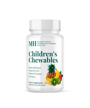 MICHAEL'S Health Naturopathic Programs Children s Chewables - 60 Vegetarian Wafers - Fruit Punch Flavor - Multivitamin & Mineral Supplement - Kosher - 30 to 60 Servings 60 Count (Pack of 1)