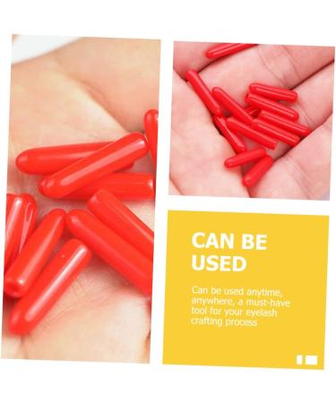 Stahad 240 STK Twilight Lane Eyelash Sink Protection - Silicone Tweezer & Scissors Cover (Red 2pcs) | Premium Eyelash Extension Accessories - Buy Online on GoSupps.com