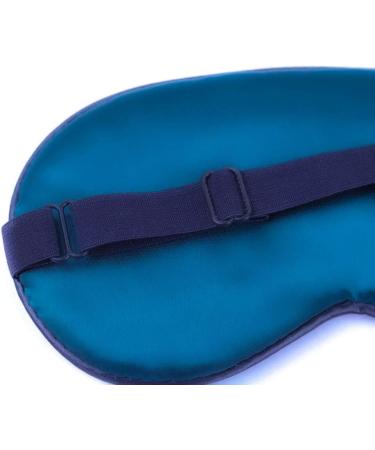 Silk Sleep Mask Eyeshade Black+Green - Perfect for Nap and Night Sleeping - Buy Online on GoSupps.com
