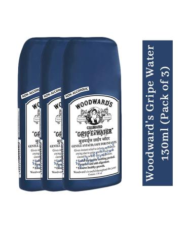 Woodward's Gripe Water 130ml - Pack of 3 | Soothing Relief for Babies - Buy Online on GoSupps.com