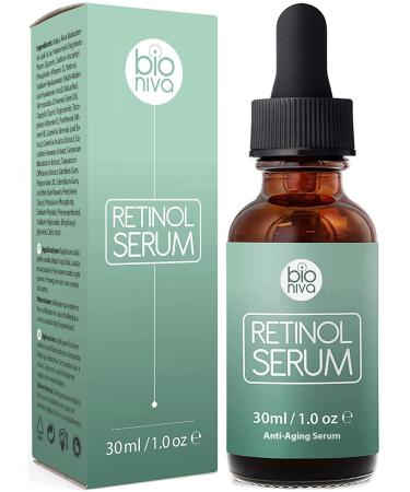 Retinol Serum - Retinol Liposome Delivery System with Vitamin C Aloe and Vegan Hyaluronic Acid - High Strength Anti Aging Serum for face d collet and body from Bioniva 30ml