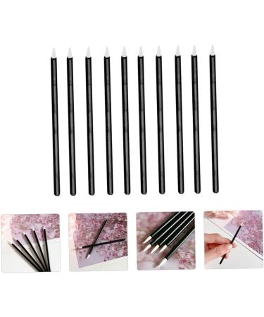 Beavorty 200 pcs Makeup Stickblack Applicator Practical Sticks Head Brush Eye Disposable Black Fiber 9x0.7cmx2pcs Blackx2pcs - Buy Online on GoSupps.com