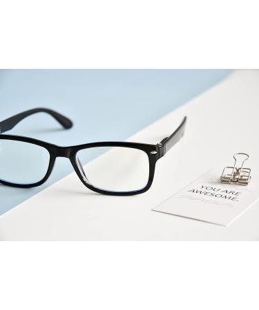 Eyekepper Black Computer Reading Glasses +1.25 | UV Protection & Anti-Glare Blue Light Lenses - Buy Online on GoSupps.com