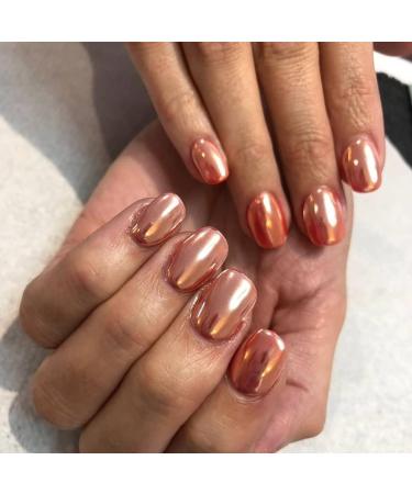 GZMAYUEN Rose Mirror Chrome Nail Powder Metallic Powder for Nails 6 Colors Solid Pink Nail Art Chrome Powder 07 - Buy Online on GoSupps.com