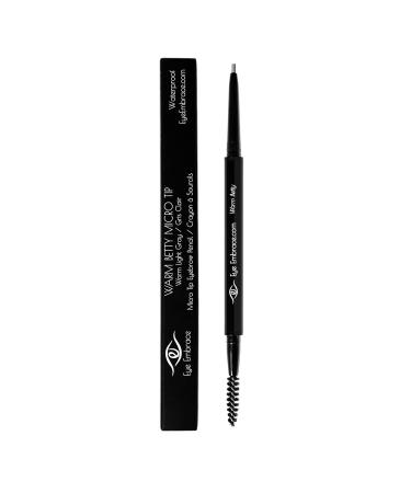 Eye Embrace Warm Betty Micro Tip Pen - Waterproof Ultra-Fine Gray Eyebrow Pencil & Spoolie Cruelty-Free - Buy Online on GoSupps.com