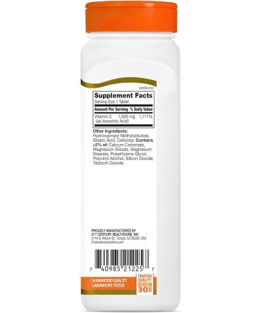 21st Century C 1000mg Prolonged Release Tablets | 110 Count | Pack of 1 - Buy Online on GoSupps.com