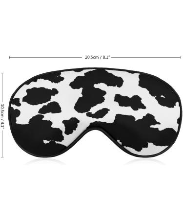 Cow Skin Animal Pattern Sleep Mask | Adjustable Eye Shades for Women | Comfortable Sleeping Cover - Buy Online on GoSupps.com