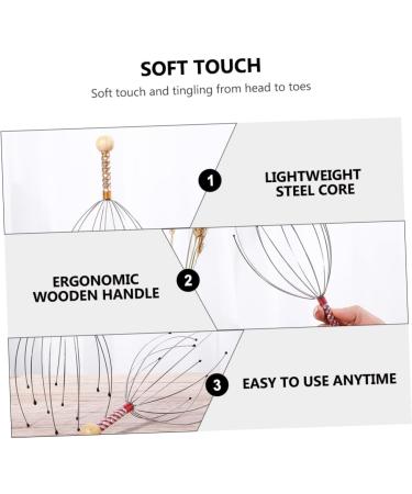 TOVINANNA 18 STK Scalp Care Massage Device | Mini Massager Tool for Hair & Head | Steel Massage Bush for Relaxation & Wellness - Buy Online on GoSupps.com