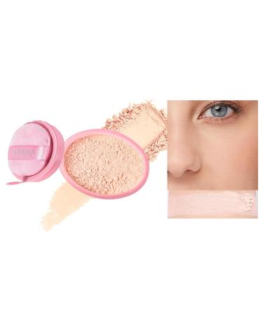 Oil Control Loose Powder | Lightweight Setting Foundation Makeup | Minimize Pores & Long Lasting | 0.67oz with Powder Puff (V02) - International Shipping - Buy Online on GoSupps.com