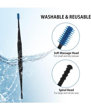 ZYZMH LED Lighting Ear Spoon Ear Cleaning Set Ear Wax Remover Feather Stick Earpick Earwax 1 D - Buy Online on GoSupps.com