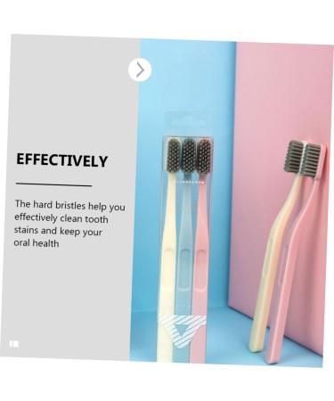 Beaupretty 6-Piece Stiff Brush Set | Adult Manual Tooth Cleaning & Stain Remover | Portable Toothbrush Cleaning Devices - Buy Online on GoSupps.com