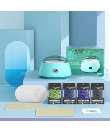 Cithot Wax Warmer Hair Removal Kit - LCD Touchscreen 4 Wax Beans & 20 Spatulas | Easy Cleaning Home Waxing Device for Bikini & Leg - 1.25 kg - Buy Online on GoSupps.com
