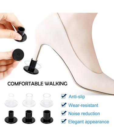 12 Pairs High Heel Protectors - S/M/L Heel Stoppers & Covers for Weddings Grass Gravel & Outdoor Events - Durable Heel Repair Caps for Women - Buy Online on GoSupps.com