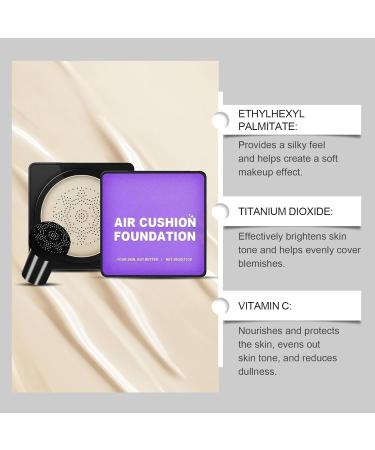 Cr mes CC Mushroom Head Air Cushion BB Cr me Cor enne Anti-cernes mat Hydratant Waterproof longue tenue Natural - Buy Online on GoSupps.com