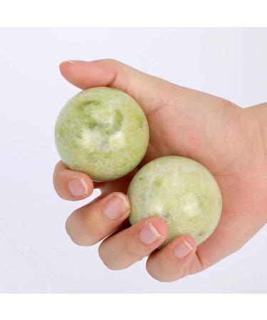Baoding Balls - Jade Hand Massager for Neck Shoulders & Muscle Relaxation | Light Green | International Shipping - Buy Online on GoSupps.com