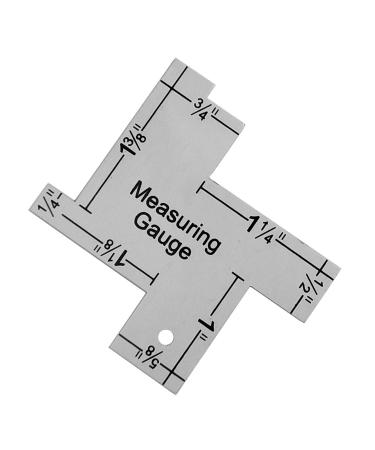 YEQIN 1 Inch Mini Sewing Measuring Gauge - 14-in-1 Seam Gauge and Ruler for DIY Sewing Craft - Buy Online on GoSupps.com