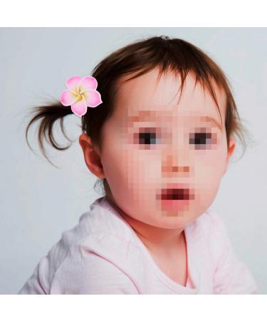 Buy 12pcs Colorful Plumeria Hair Ties | Hawaiian Hair Accessories | International Shipping Available - Buy Online on GoSupps.com