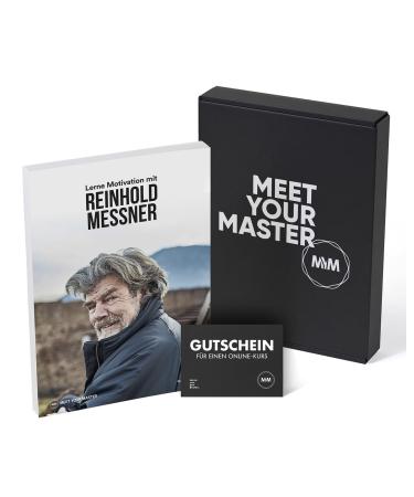 Masterbook & Online Course Motivation - Reinhold Messner - Meet Your Master - Achieve Everything You Want - Gift Box