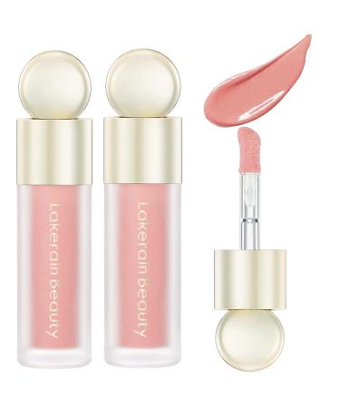 WFWJ 2 PCS Liquid Blush Liquid Blush for Cheeks Soft Cream Blush Makeup Weightless Cream Blush Wand for Natural Matte Look and Dewy Effect ( 01)