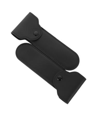 Dechous 2st razor Storage bag shaving from Razor Protector shell.Razor bag made of leather razor covers travel razor fall runners -in